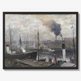 View from a Habour in Paris by Bertha Wegmann - thumbnail_1_bf_6767c4eeb7c995d950164282
